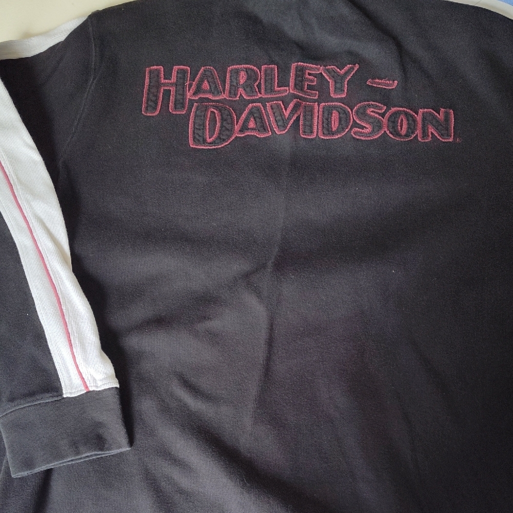 Harley-Davidson Crewneck Sweater Black and White